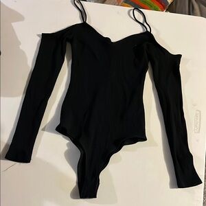 Reformation Black Bodysuit One Piece
